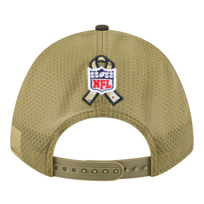 Bills New Era 2025 Salute to Service 9FORTY Adjustable Hat In Tan - Back View
