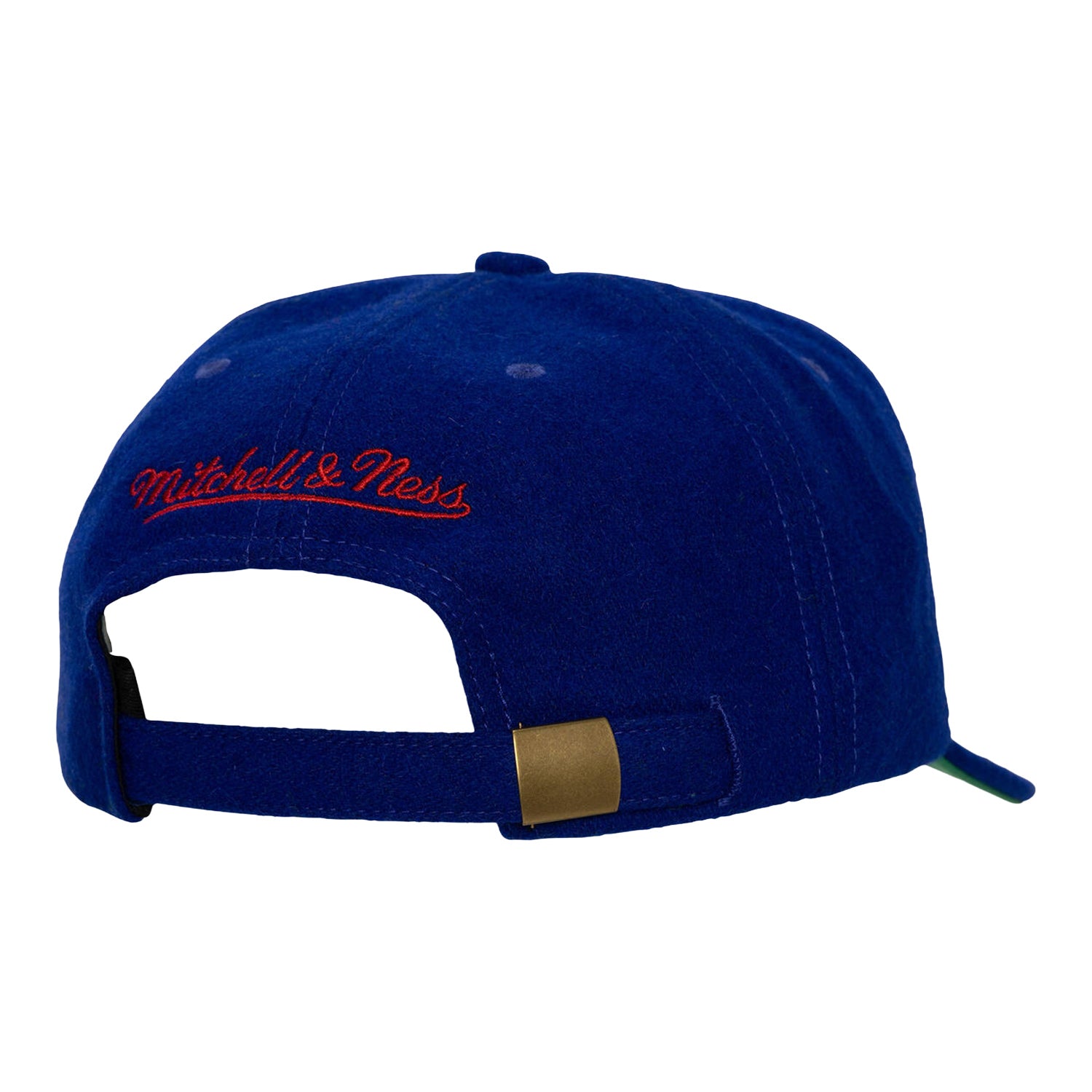 Buffalo Bills Mitchell & Ness Retro Sport Wool Strapback Hat In Blue - Back View