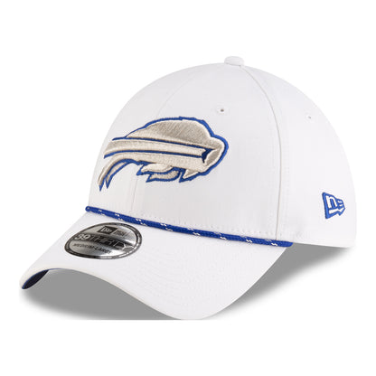 Buffalo Bills New Era 2025 Rivalry Series 39THIRTY Hat In White & Blue - Angled Left Side View