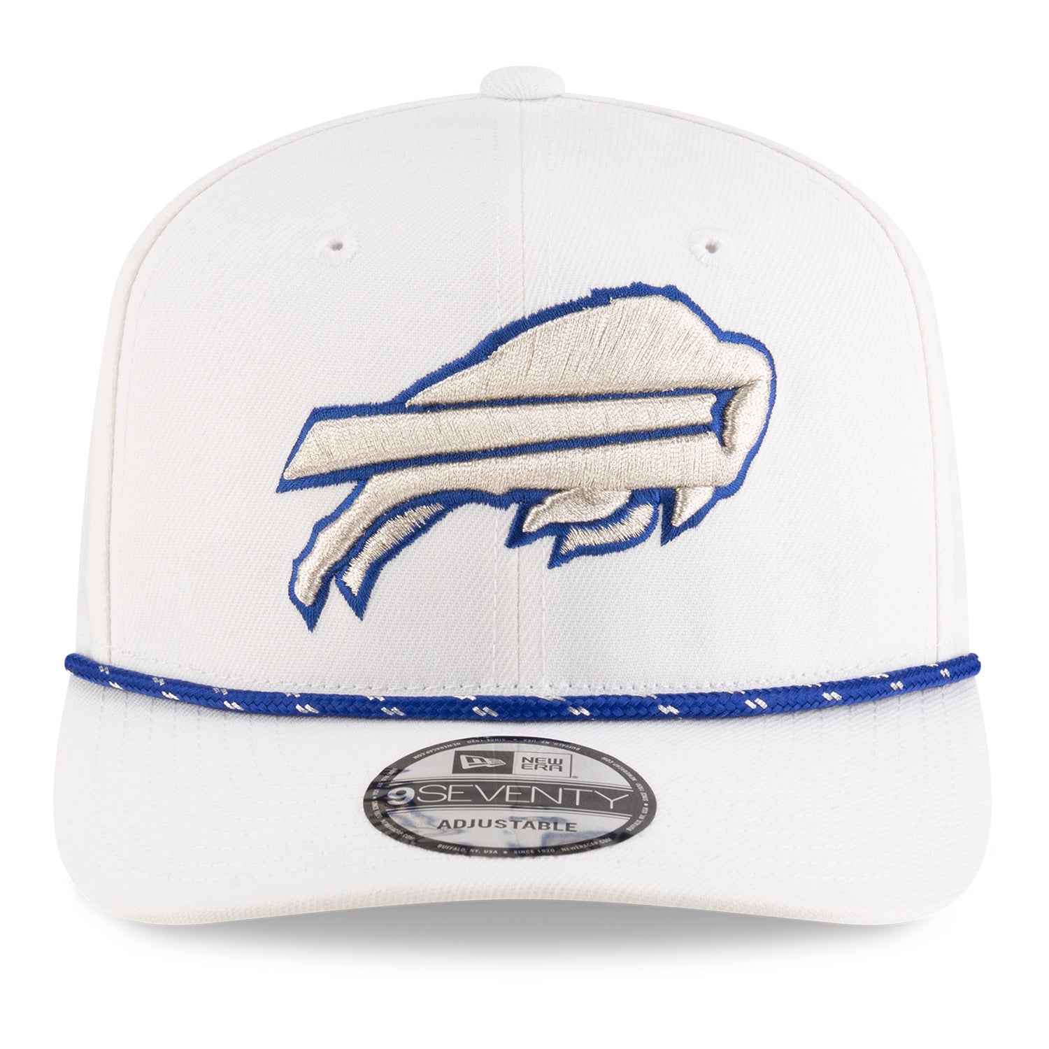 Buffalo Bills New Era 2025 Rivalry Series 9SEVENTY Hat In White & Blue - Front View