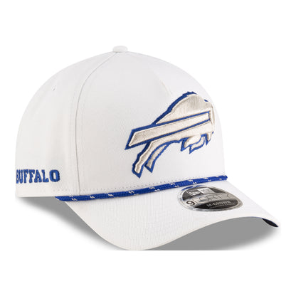 Buffalo Bills New Era 2025 Rivalry Series 9FORTY Hat In White & Blue - Angled Right Side View