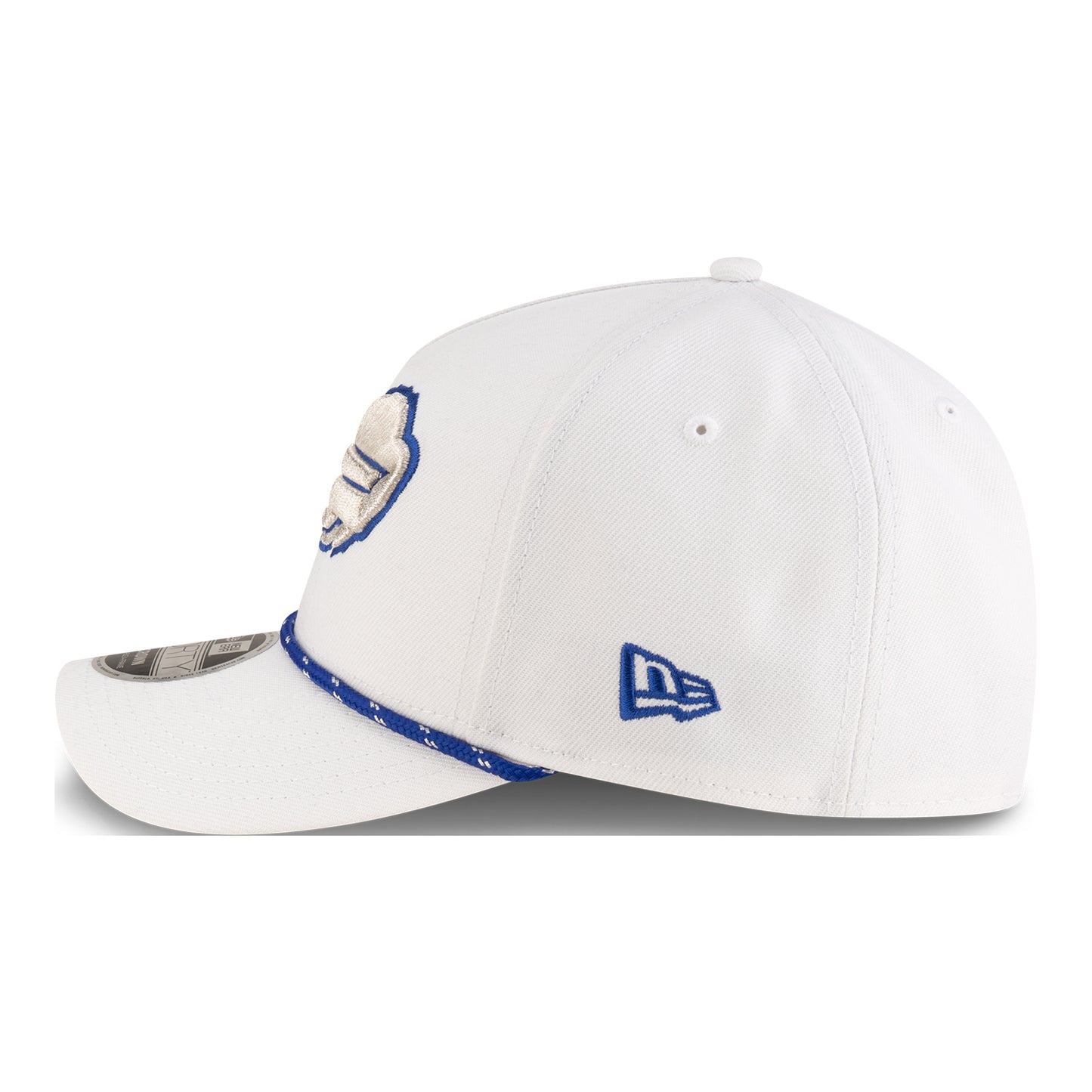 Buffalo Bills New Era 2025 Rivalry Series 9FORTY Hat In White & Blue - Left Side View