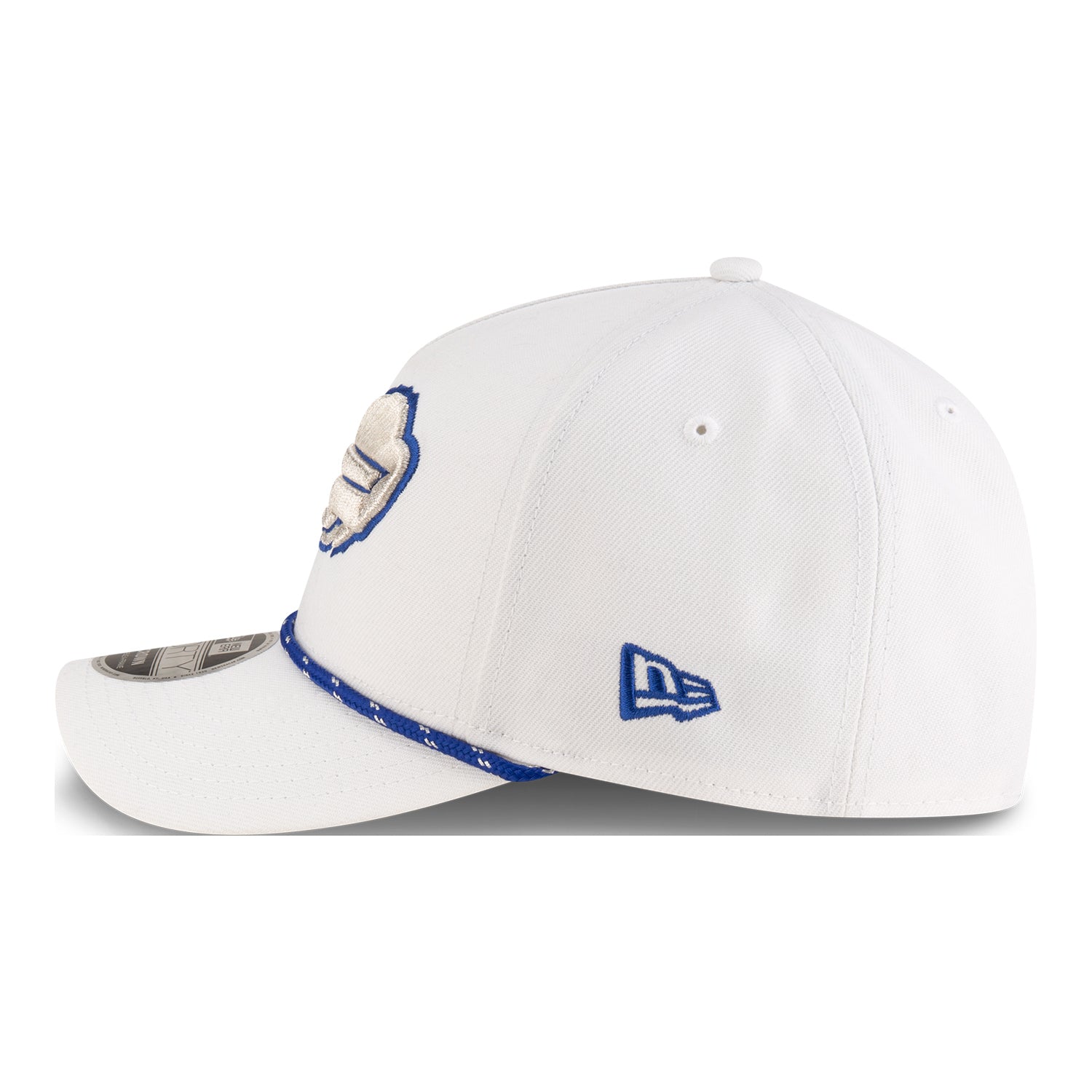 Buffalo Bills New Era 2025 Rivalry Series 9FORTY Hat In White & Blue - Left Side View
