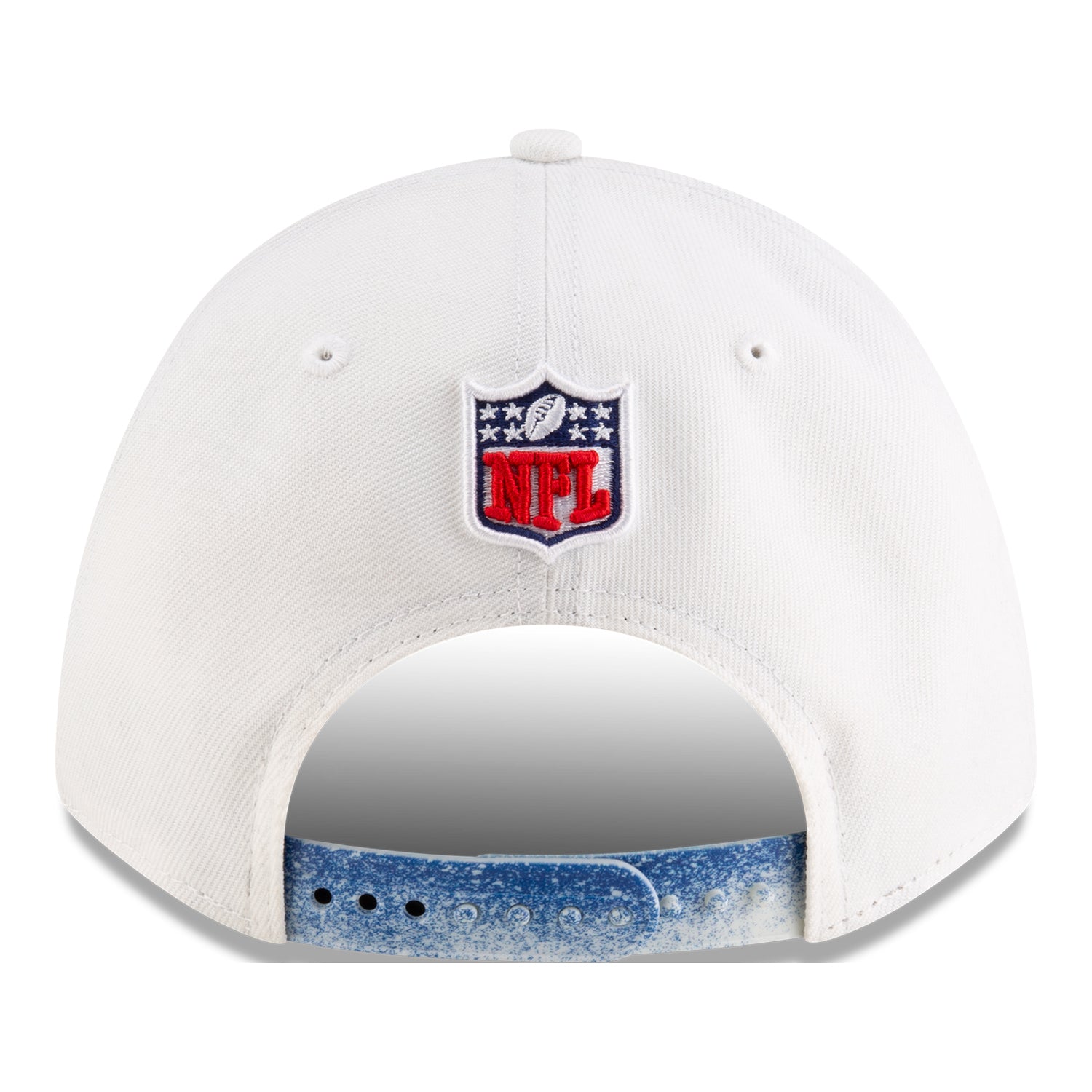 Buffalo Bills New Era 2025 Rivalry Series 9FORTY Hat In White & Blue - Back View