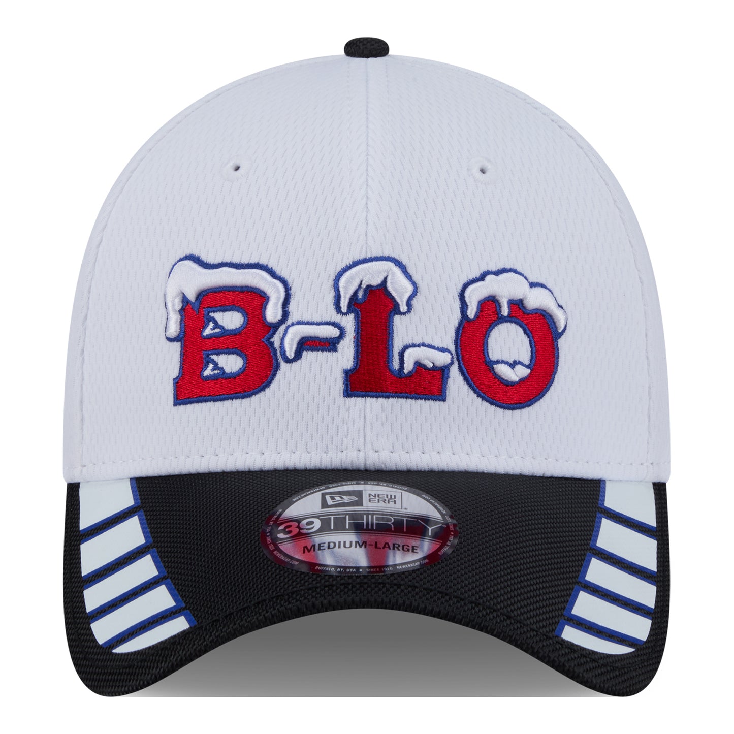 Buffalo Bills New Era 2025 Rivalry Series Fanpack 39THIRTY Hat In White - Front View