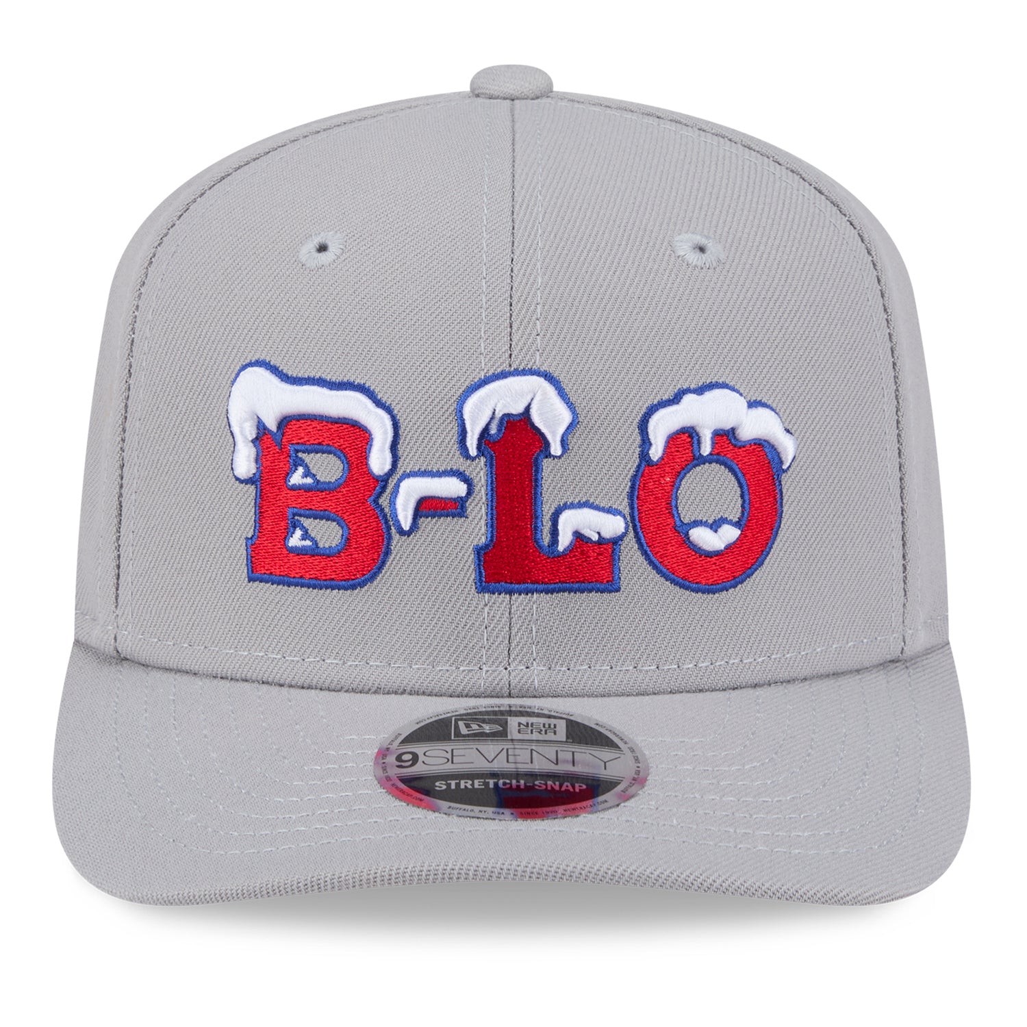 Buffalo Bills New Era 2025 Rivalry Series Fanpack 9SEVENTY Hat In Grey - Front View