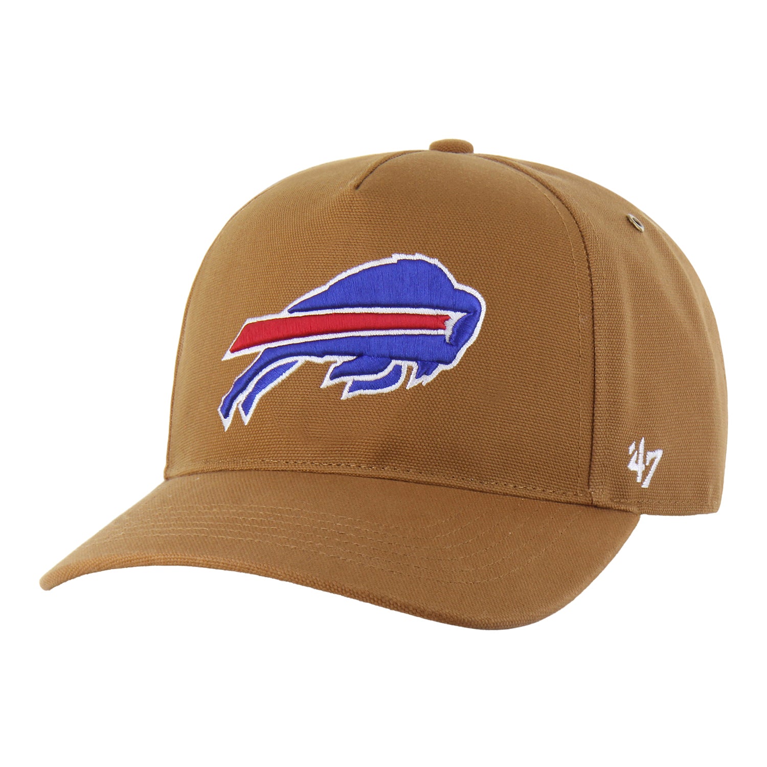 Buffalo Bills '47 Brand Carhartt Hitch Hat In Tan - Front View