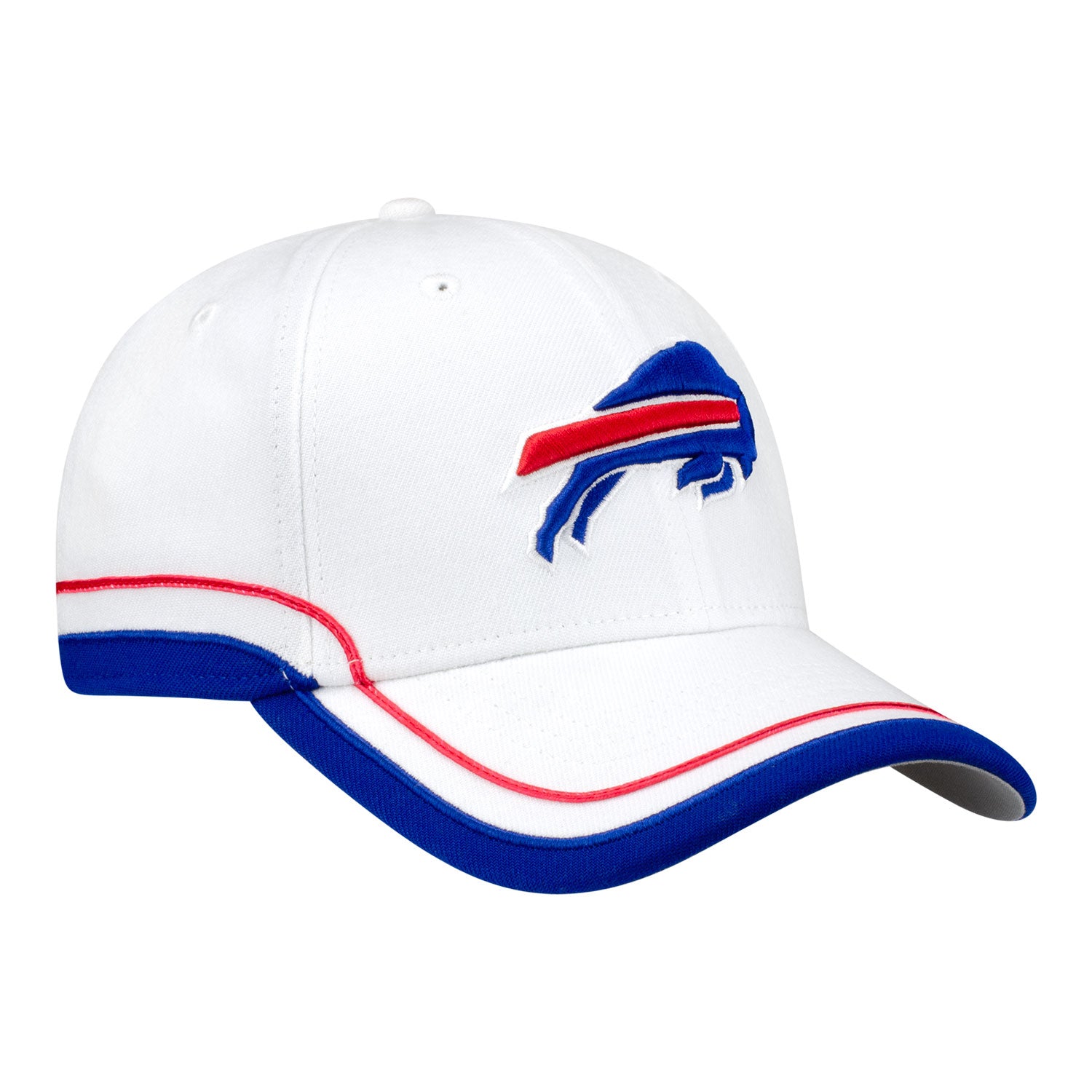 Buffalo Bills New Era 39THIRTY Striped Hat In White - Front Right View