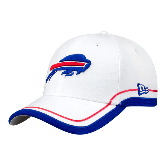 Buffalo Bills New Era 39THIRTY Striped Hat In White - Front Left View