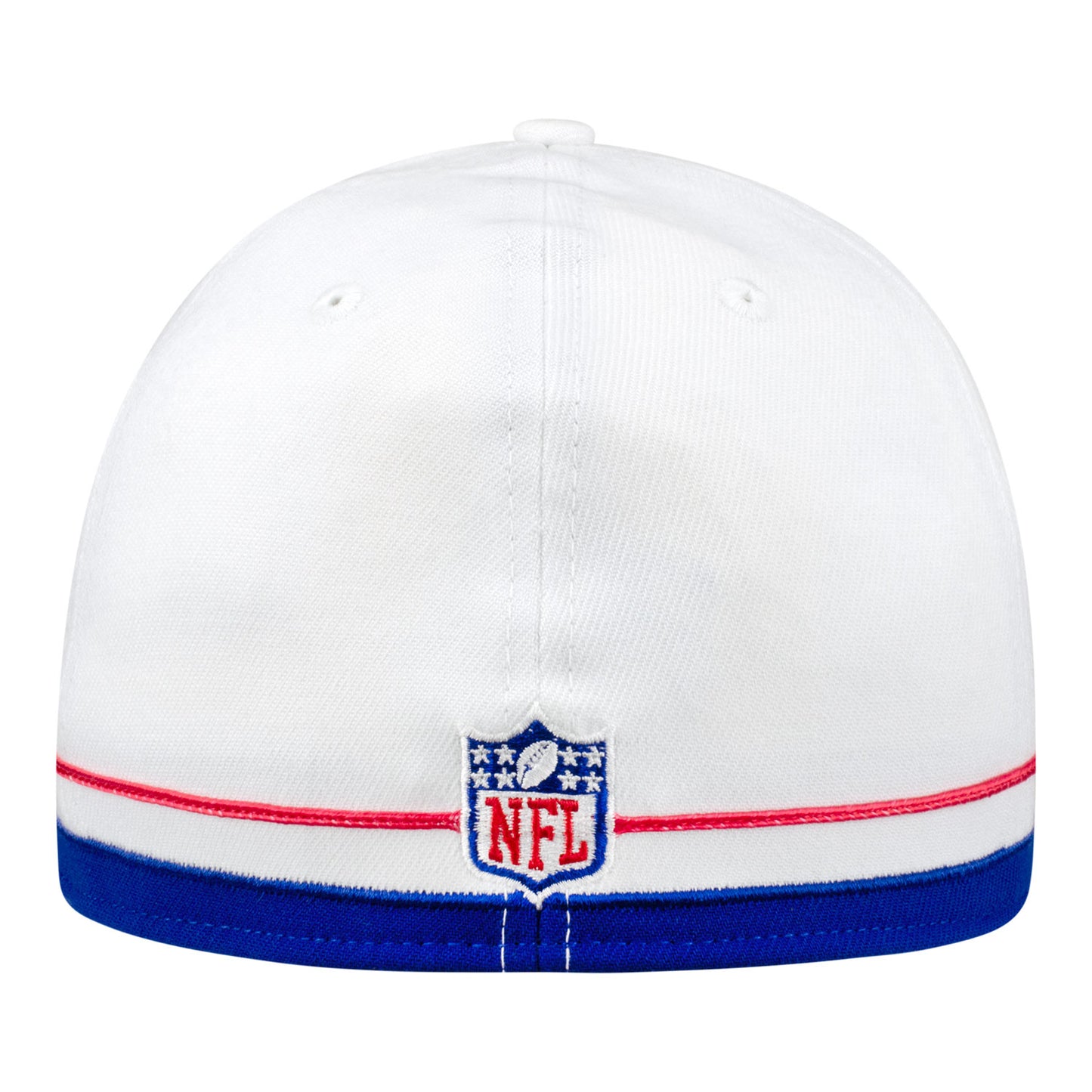Buffalo Bills New Era 39THIRTY Striped Hat In White - Back View