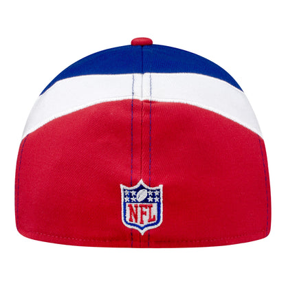 Buffalo Bills New Era 39THIRTY Primary Logo Hat In Red, White & Blue - Back View