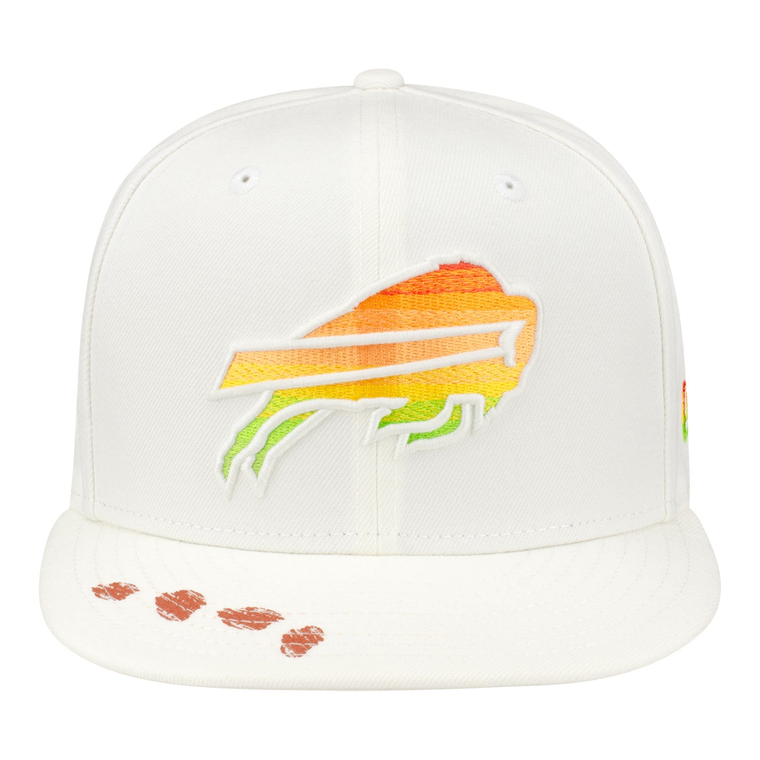 Buffalo Bills New Era 9FIFTY Ombre Buffalo Wings Hat In White - Front View