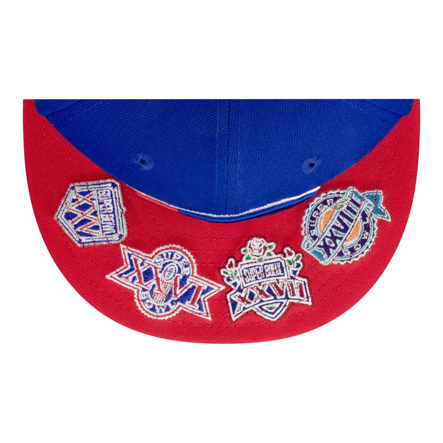 Buffalo Bills New Era 9FIFTY Scatter Logos Hat In Blue -Bill View