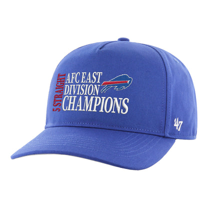 '47 Brand Buffalo Bills 5x AFC East Division Champions Hitch Hat In Blue - Angled Left Side View