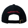 Mitchell & Ness Bills Throwback Terry Cloth Strapback Adjustable Hat In Black - Back View