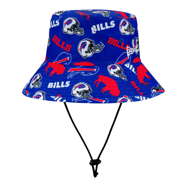 SE ALL OVER PRINT BUCKET IN BLUE, RED & WHITE - RIGHT SIDE VIEW