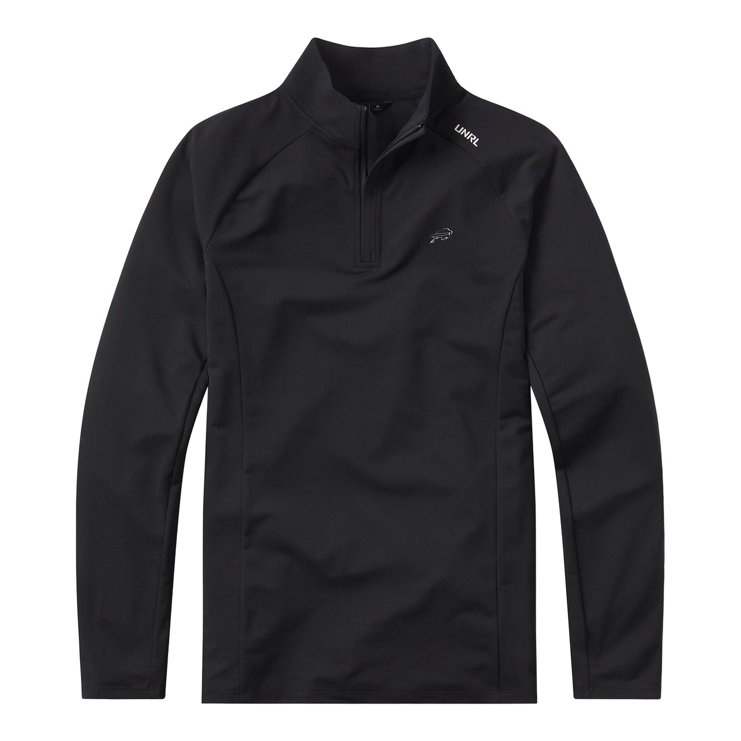 Buffalo Bills UNRL Highlands 1/4 Zip In Black - Front View