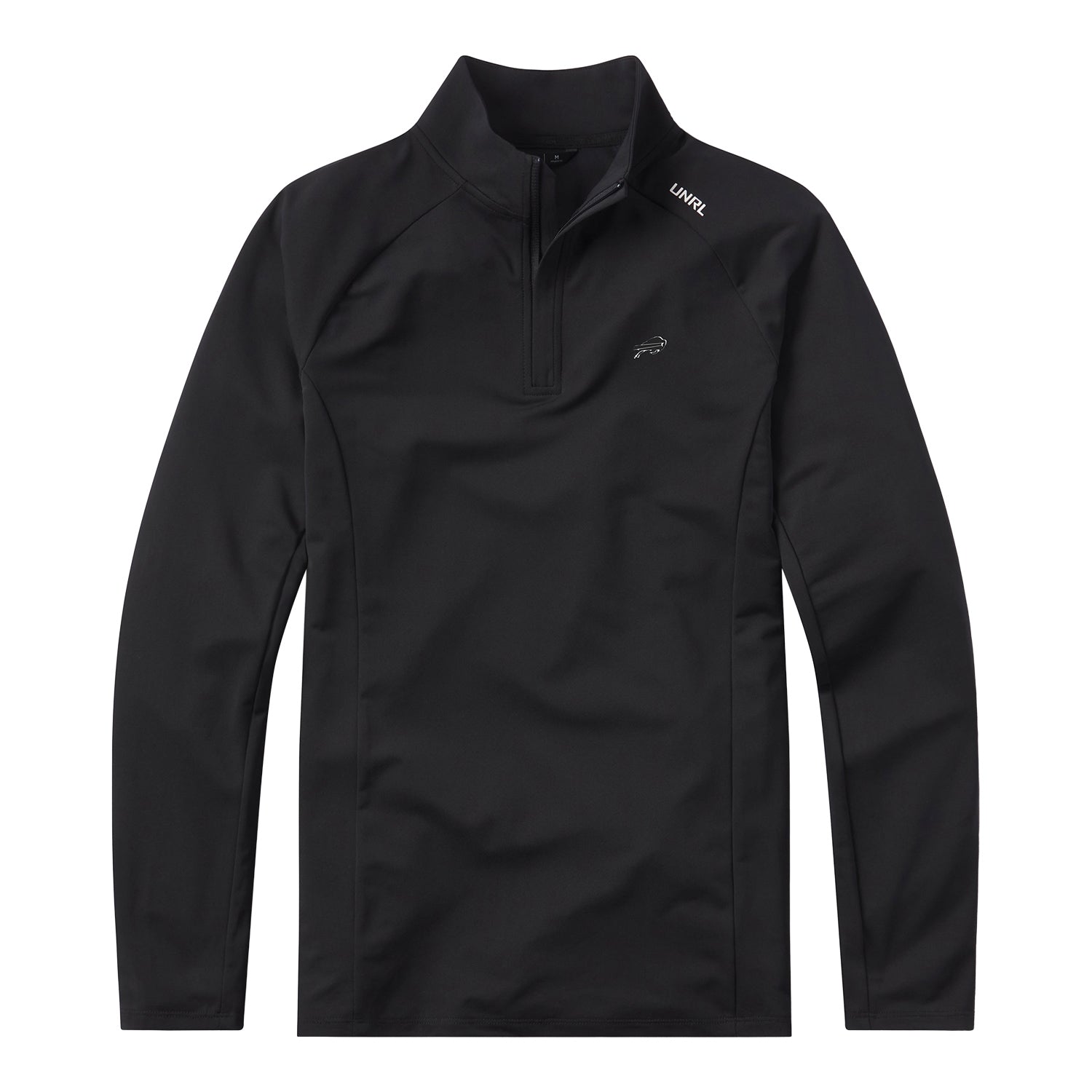 Buffalo Bills UNRL Highlands 1/4 Zip In Black - Front View