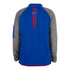 New Era Bills Team Logo 1/4 Zip Jacket In Blue - Back View