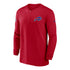 Nike Buffalo Bills Sideline Drifit 1/4-Zip Jacket In Red - Front View