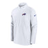 Nike Buffalo Bills Sideline Lightweight Coach 1/4 Zip Jacket In White - Front View