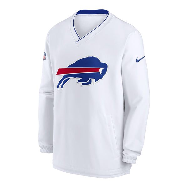 Nike Buffalo Bills Sideline Repel Woven Windshirt Jacket In White - Front View