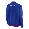 Nike Buffalo Sideline Bills Coach Bomber Jacket In Blue - Back View