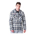 GIII Buffalo Bills Pickoff Plaid Jacket In White & Black - Front View On Model