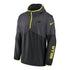 Nike Buffalo Bills Volt 1/4-Zip Hooded Jacket In Black - Front View