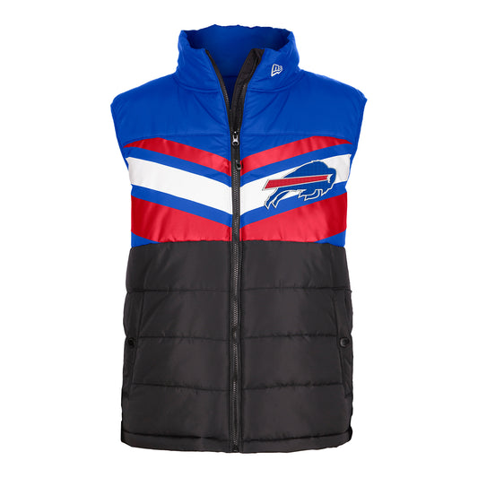 New Era Buffalo Bills Alpine Vest In Black, Red, White, & Blue - Front View