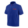 Bills Nike Sideline Lightweight Coach Short Sleeve Jacket In Blue - Front View