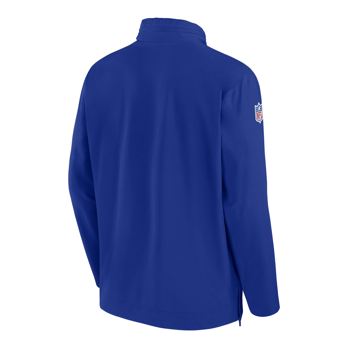 Buffalo Bills Nike Men's 1/2 Zip Jacket In Blue - Back View