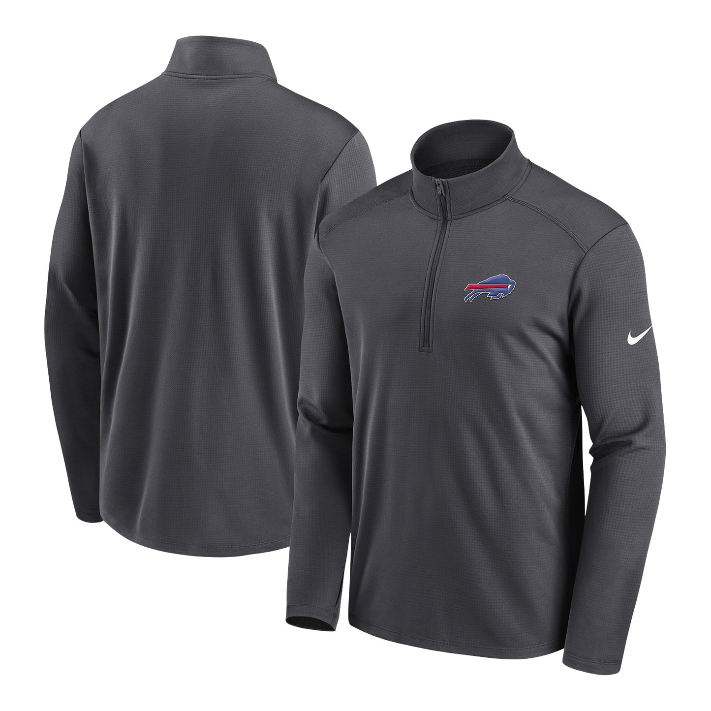 Buffalo Bills Nike Men's Jacket In Grey - Front & Back View