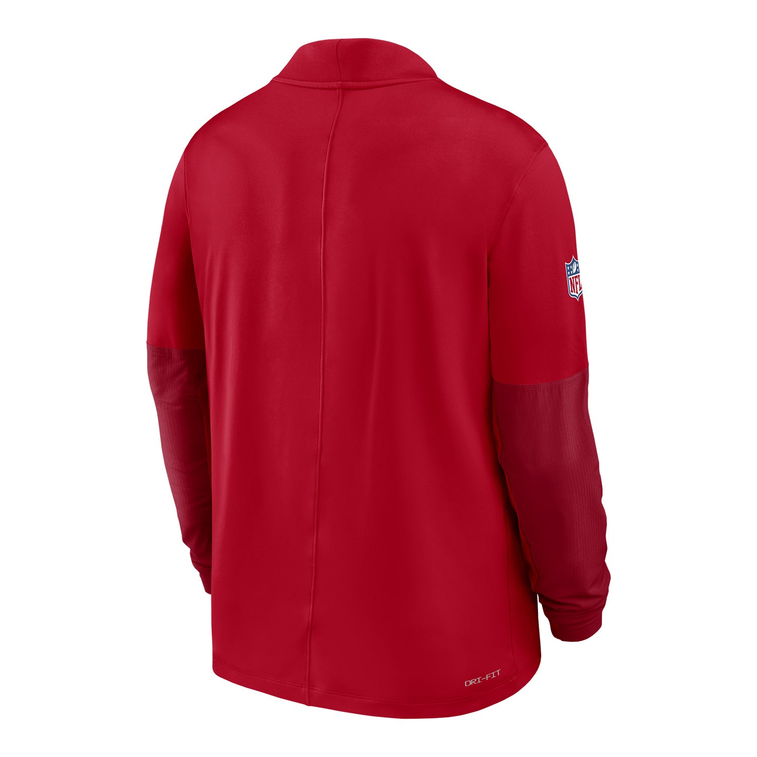Buffalo Bills Nike Sideline 1/2 Zip Dri-FIT Midweight Jacket - Red - Back View