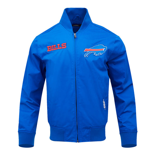 Buffalo Bills Pro Standard Wingspan Twill Jacket In Blue - Front View