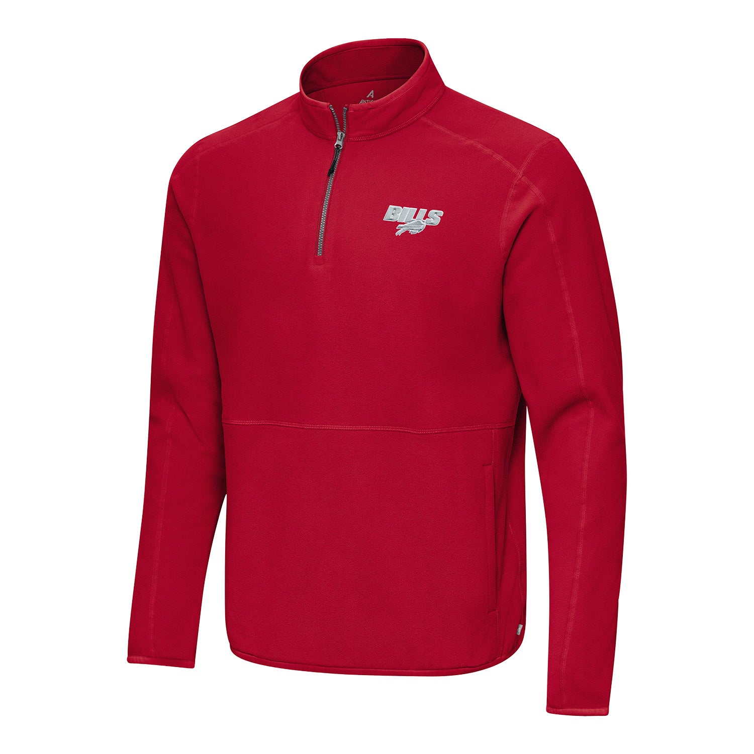 Buffalo Bills Antigua Step Up 1/4 Zip In Red - Front View