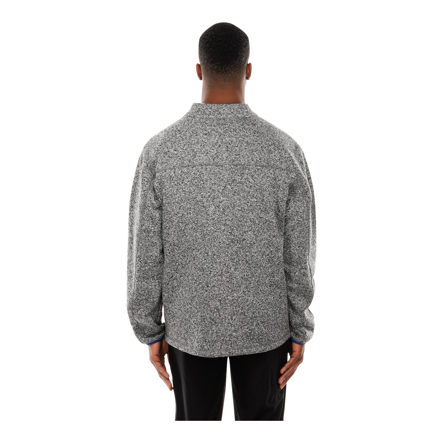 Buffalo Bills New Era Primary Logo Full Zip Jacket In Grey - Back View