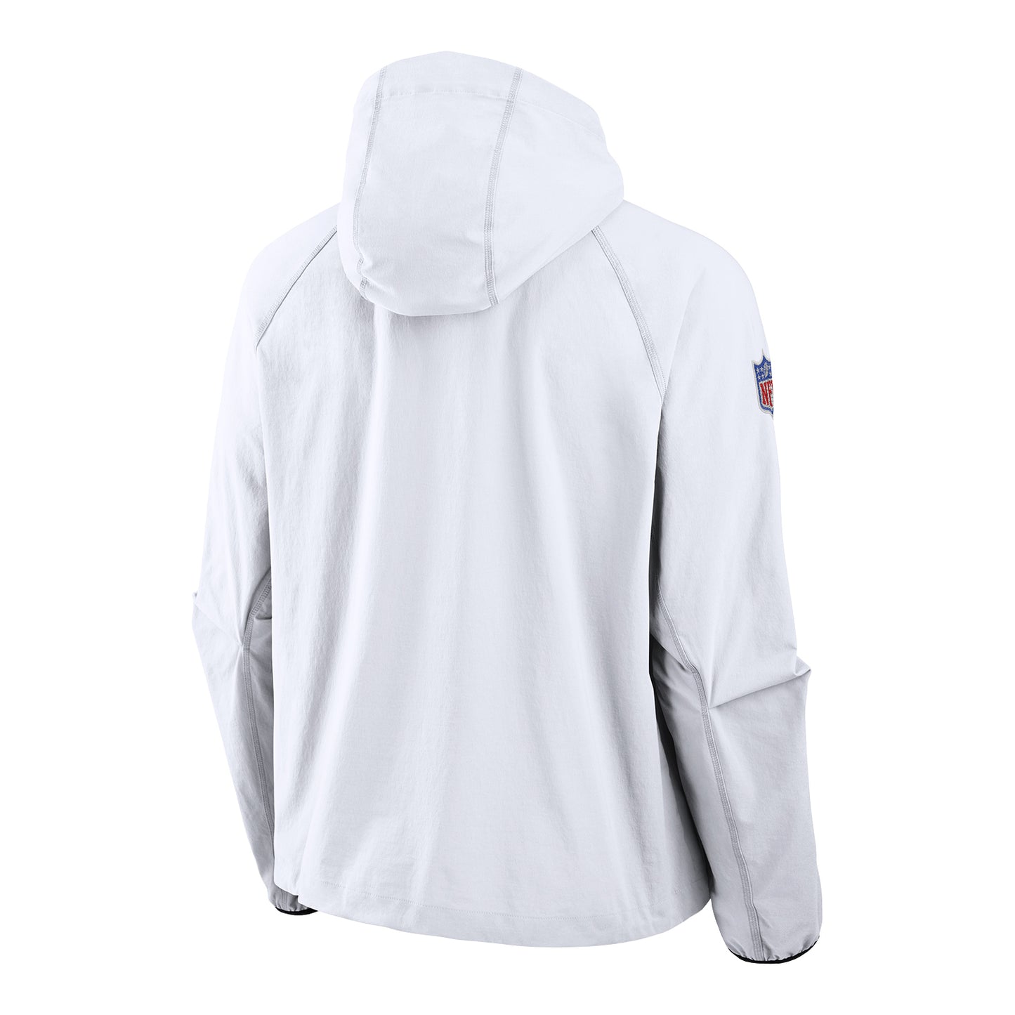Buffalo Bills Nike Elevated Rivalry Full Zip Hoodie In White - Back View