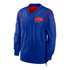 Nike Bills Retro Team Jacket In Blue & Red - Front View