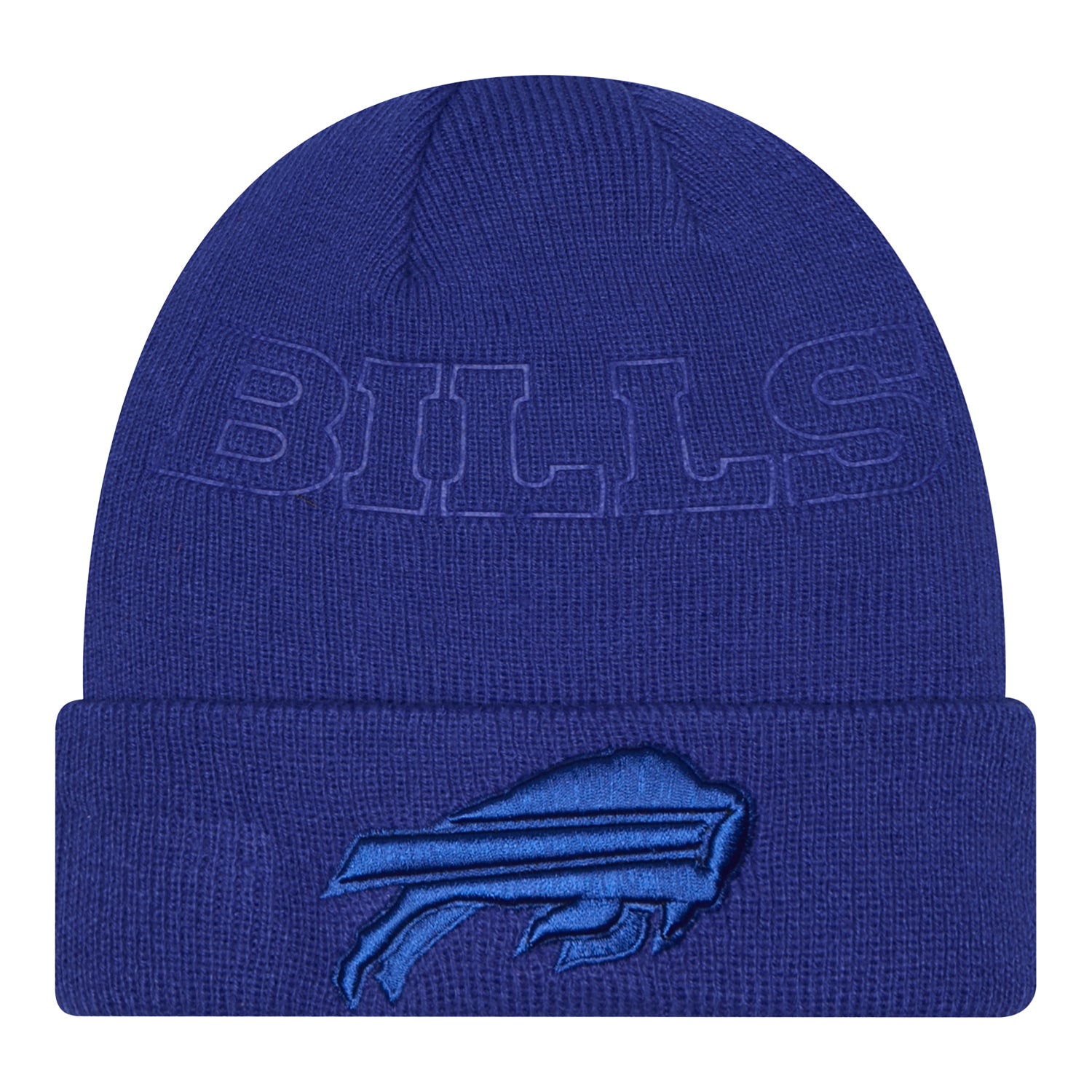 Buffalo Bills New Era Tonal Knit In Blue - Front View