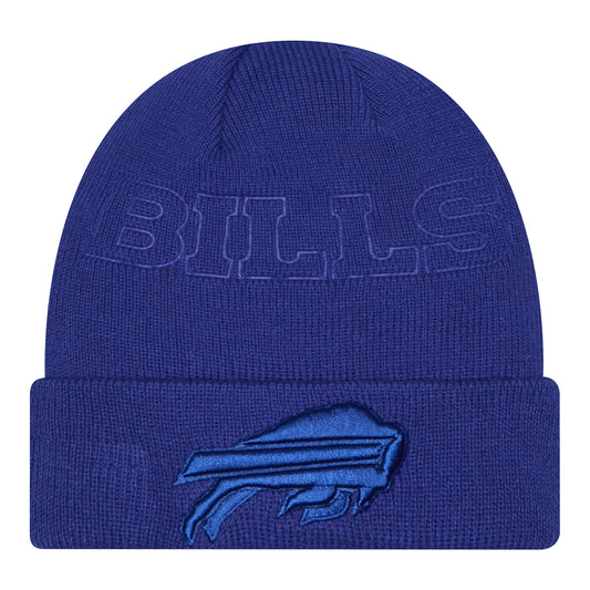 Buffalo Bills New Era Tonal Knit In Blue - Front View