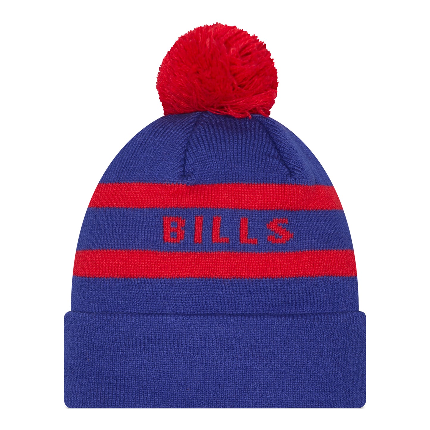 Buffalo Bills New Era Striped 2 Tone Knit In Blue - Back View