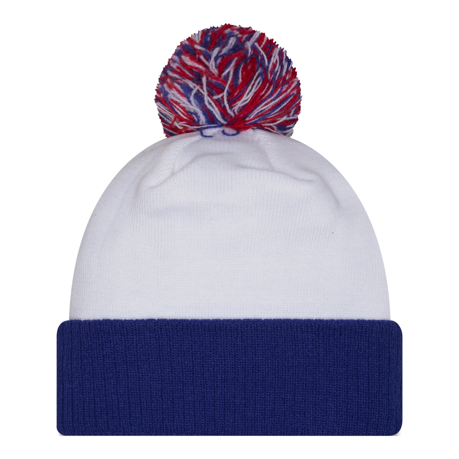 Buffalo Bills New Era Classic Logo Spirit Knit In White - Back View