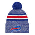Bills 2023 New Era Sideline Knit Hat In Blue - Front View