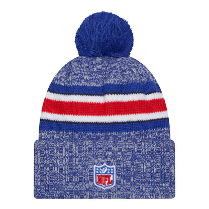 Bills 2023 New Era Sideline Knit Hat In Blue - Back View