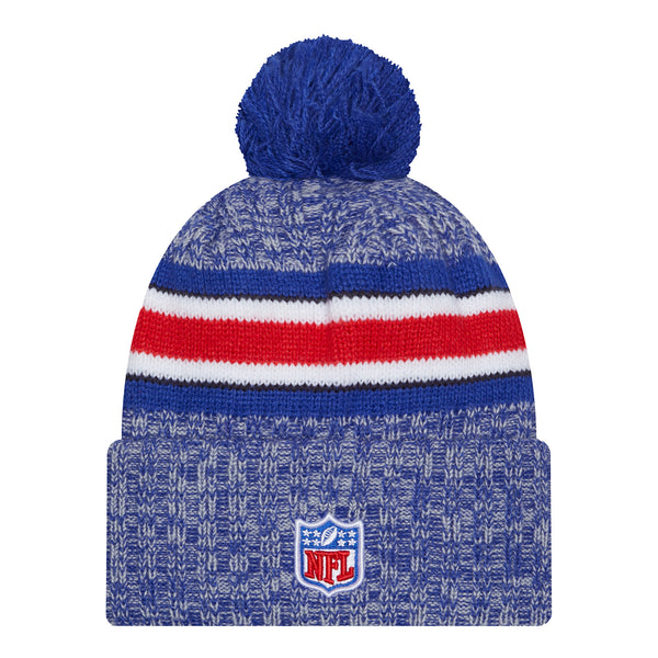 Bills 2023 New Era Sideline Knit Hat In Blue - Back View