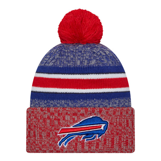 Bills 2023 New Era Alternate Sideline Knit Hat In Red - Front View