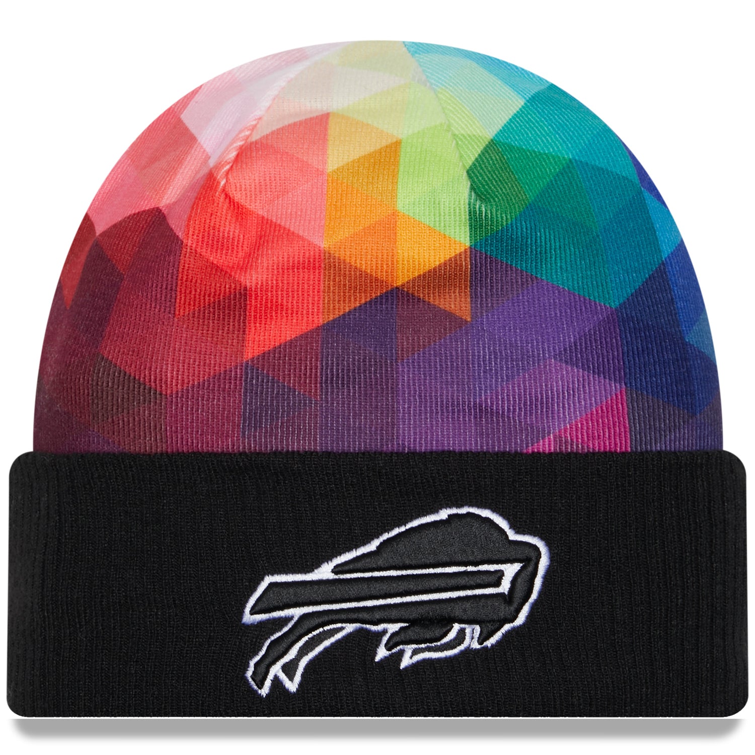 Bills New Era 2023 Crucial Catch Knit Hat In Multi Color - Front View