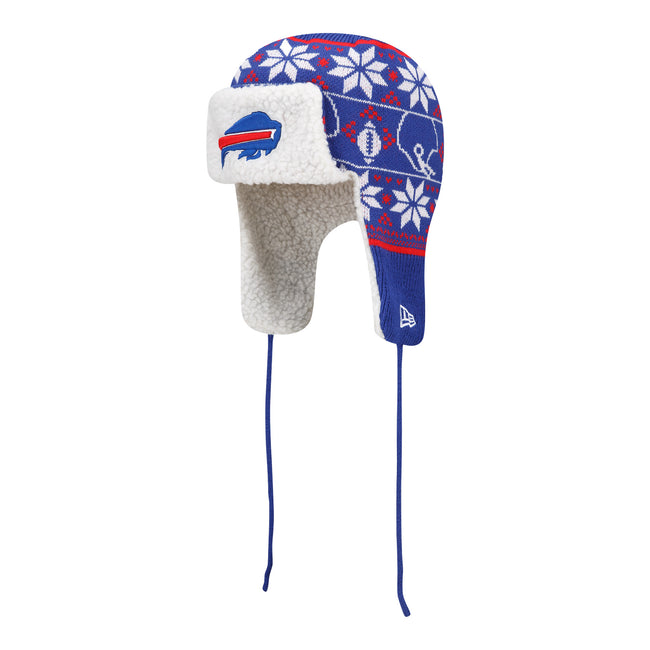 Buffalo Bills NFL Trapper Hat Faux Fur 47 Brand Embroidered Warm