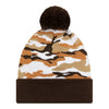 New Era Bills Brown Camo Classic Knit Hat In Brown - Back View